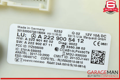 14-19 Mercedes W205 C300 S550 GLC350 Keyless Go Entry Control Module Unit OEM