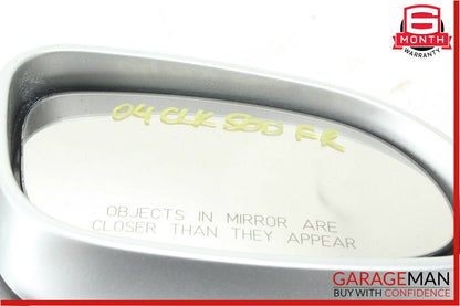 06-08 Mercedes W219 CLS500 Front Right Side Mirror Door Rear View Silver