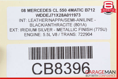 07-10 Mercedes W216 CL550 CL600 S550 S63 AMG Keyless Go Control Module Unit OEM