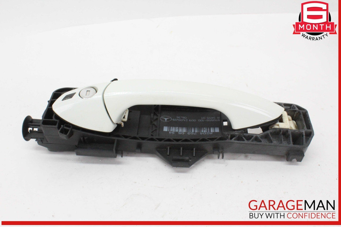 10-15 Mercedes X204 GLK350 4MATIC Front Left Side Exterior Door Handle White OEM