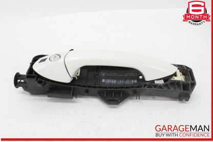 10-15 Mercedes X204 GLK350 4MATIC Front Left Side Exterior Door Handle White OEM
