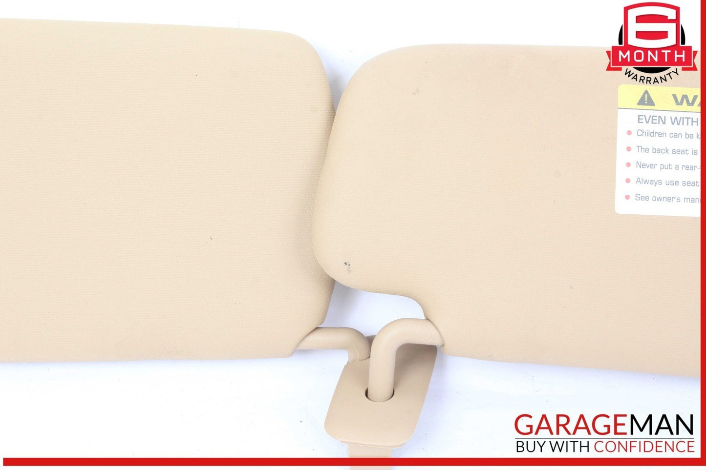 11-14 Porsche Cayenne 958 Front Left Side Sun Visor Sunvisor Beige OEM