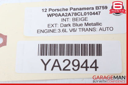 10-16 Porsche Panamera 970 Rear Right Center Console A/C AC Air Vent Grille Trim