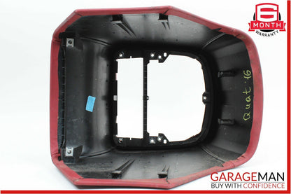 14-18 Maserati Quattroporte Rear Center Console Back Panel Trim Cover Red OEM