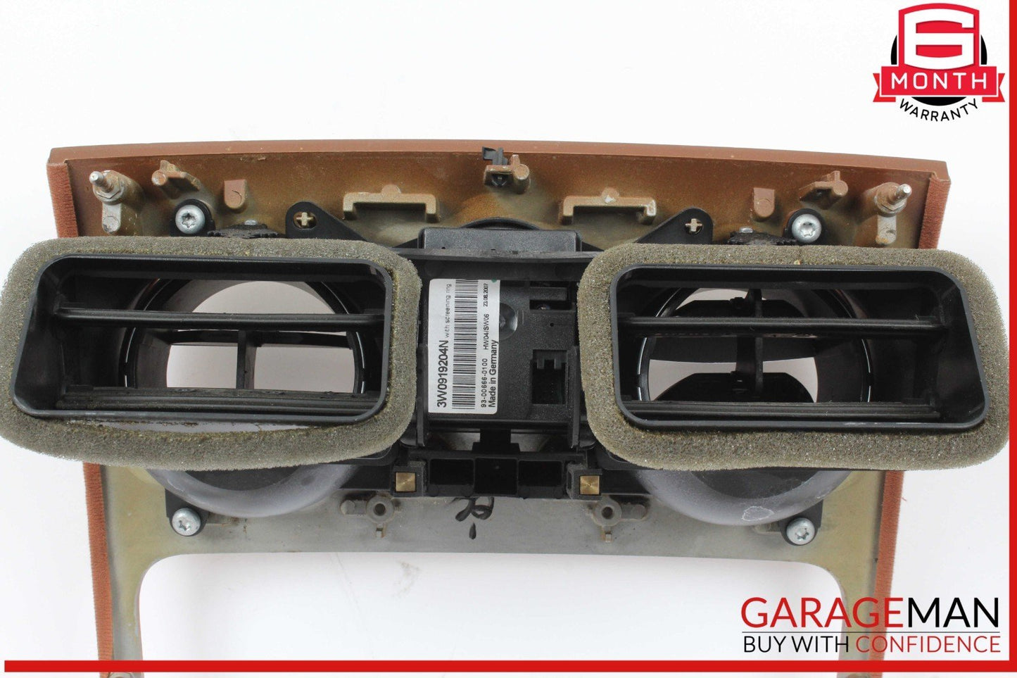 03-12 Bentley Continental GTC Central Dash Instrument Panel Trim w/ Air Vent OEM