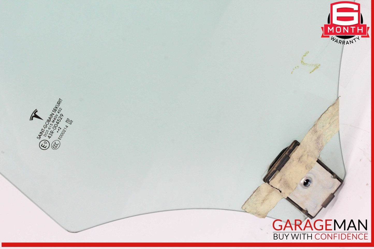 17-23 Tesla Model 3 Rear Left Driver Side Door Window Glass 43R004529 OEM