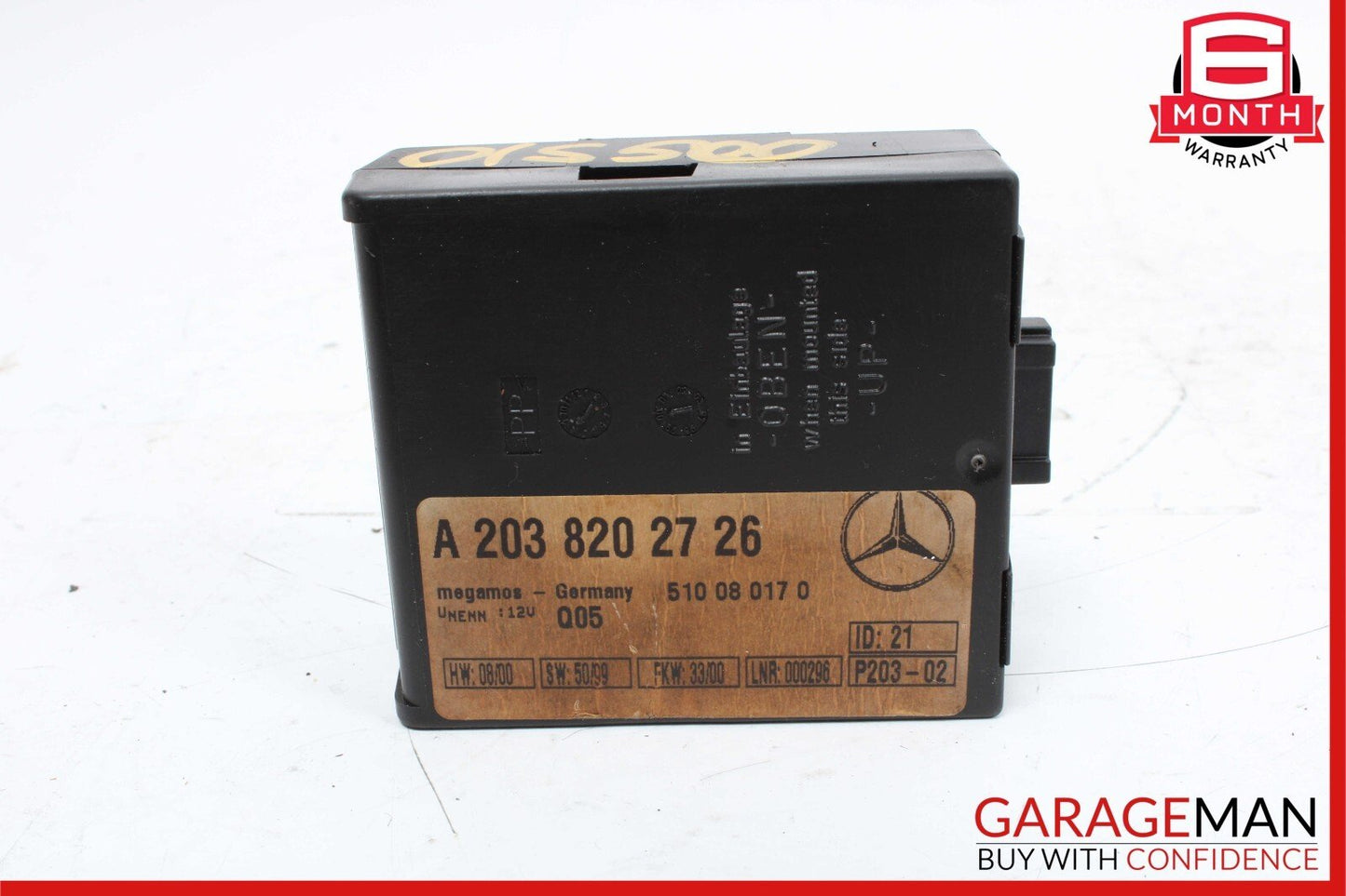 00-08 Mercedes W220 S500 CL500 CL600 Alarm Control Module 2038202726 OEM