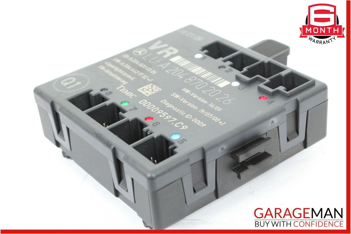 08-14 Mercedes W204 C300 Front Right Passenger Side Door Control Module Unit