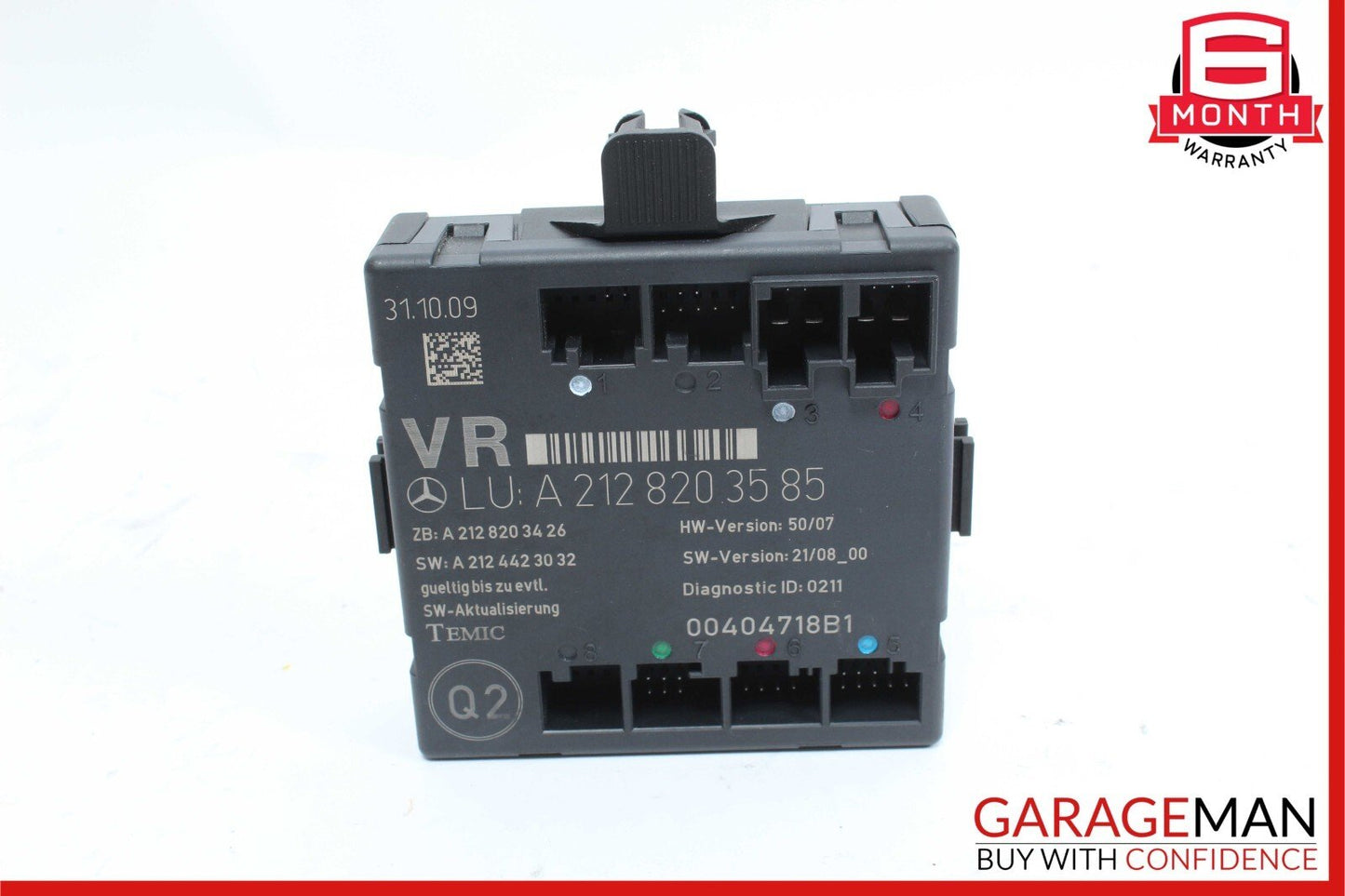 08-14 Mercedes X204 GLK350 C300 Front Right Passenger Side Door Control Module
