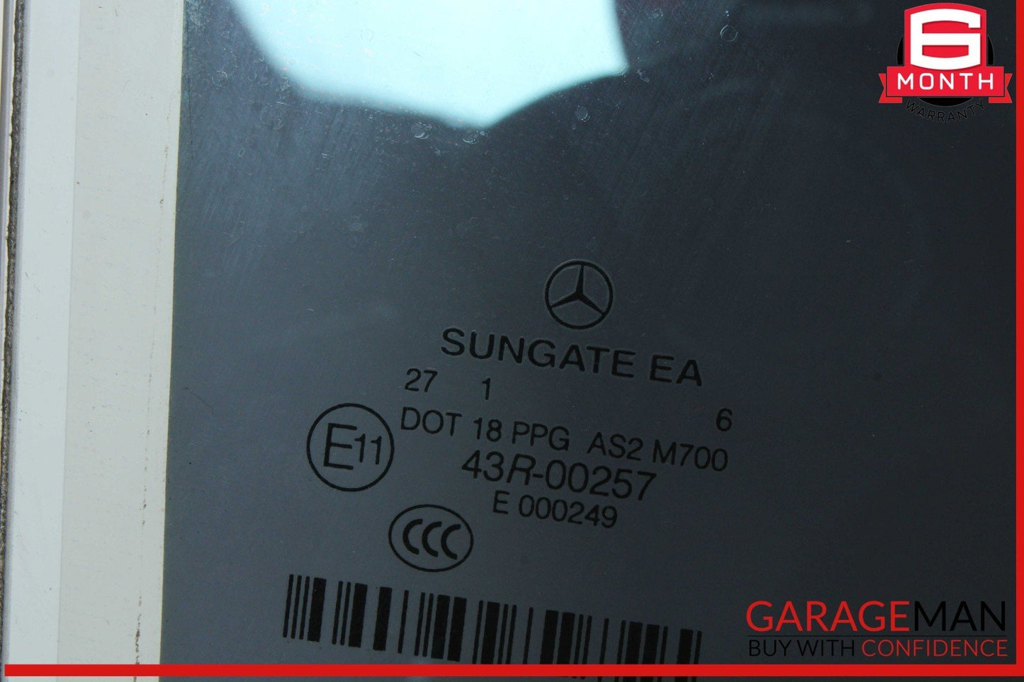 07-13 Mercedes W221 S550 S400 S600 Rear Right Side Door Window Auto Glass OEM