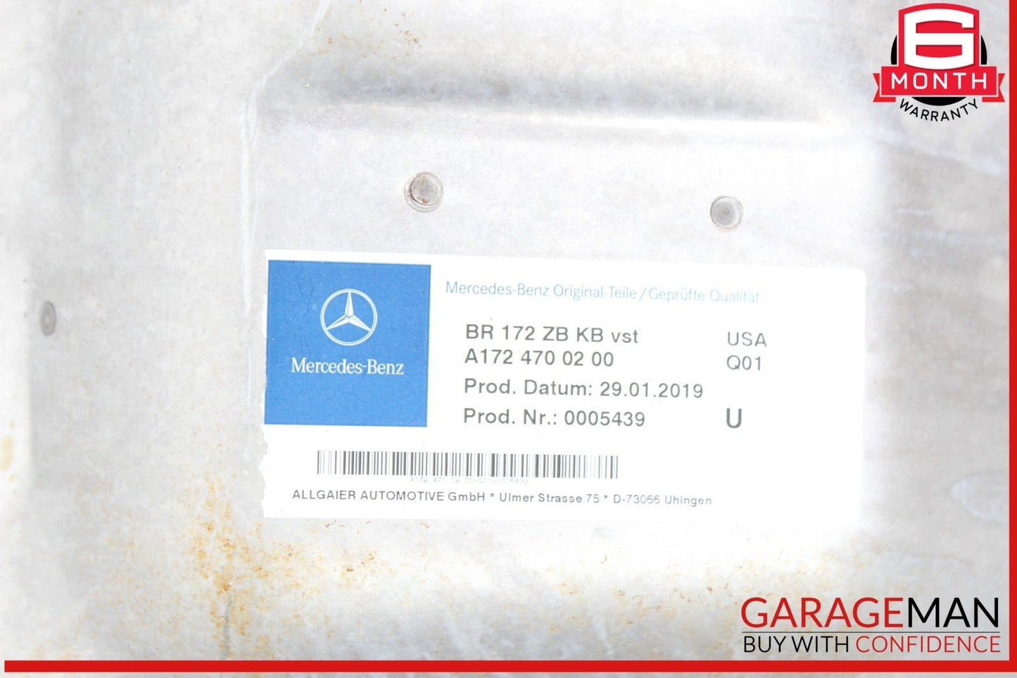 12-20 Mercedes R172 SLC300 Fuel Gas Tank Reservoir Filler Neck Assembly OEM