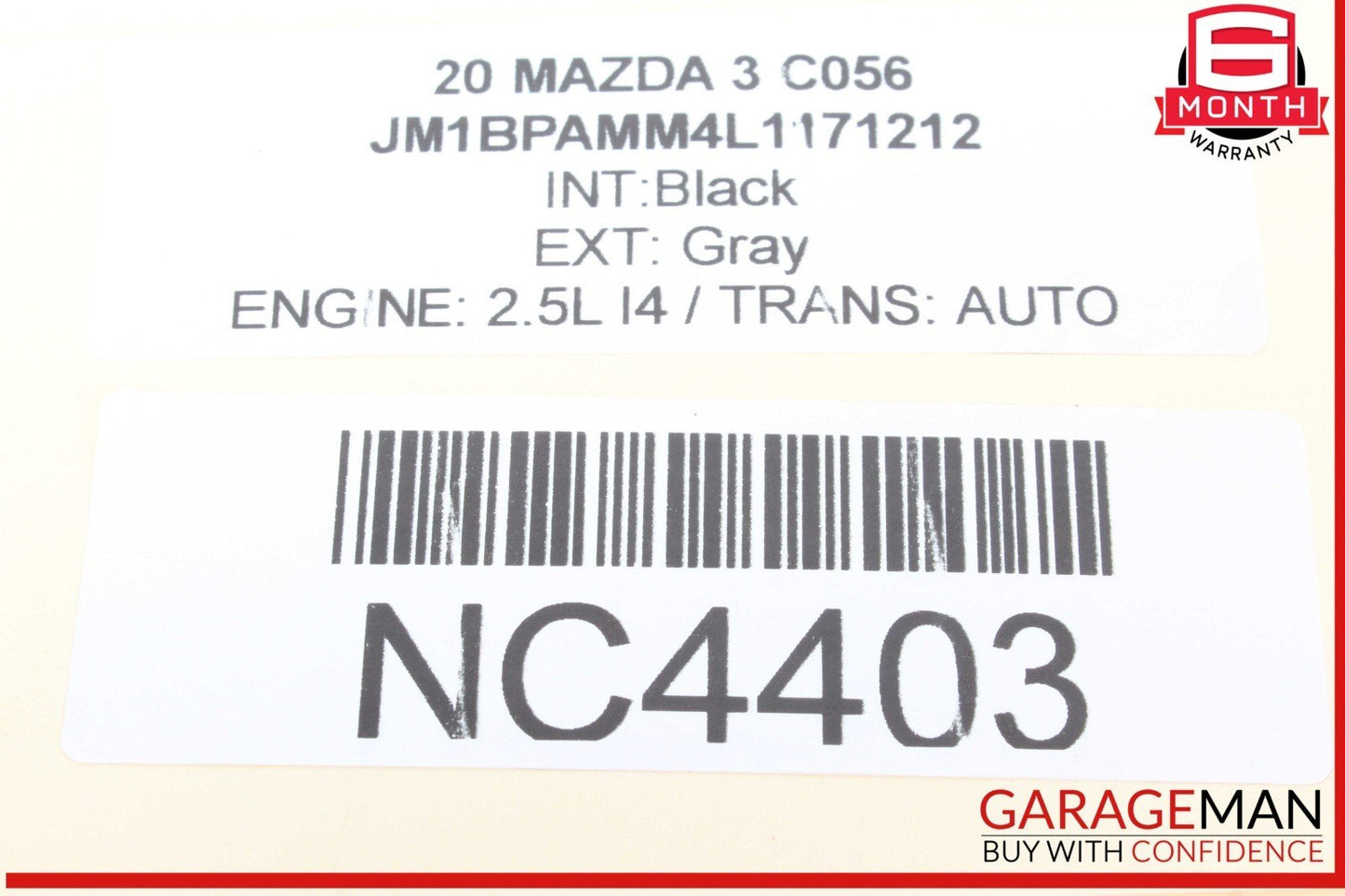 19-23 Mazda 3 Power Brake Booster Master Cylinder w/ Reservoir BCKA43800C OEM