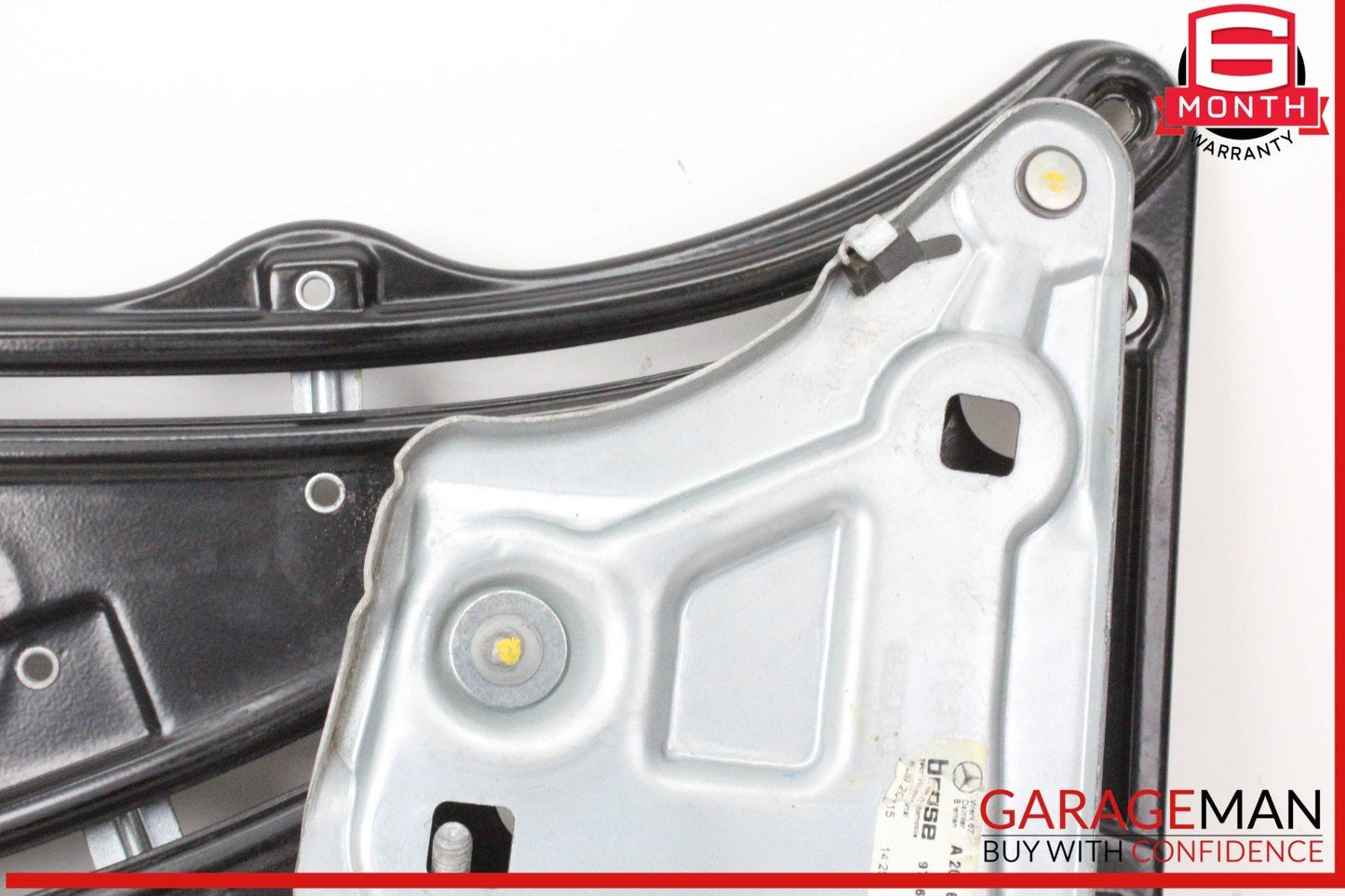 10-16 Mercedes W212 E400 Rear Left Door Window Regulator Frame w/o Motor OEM