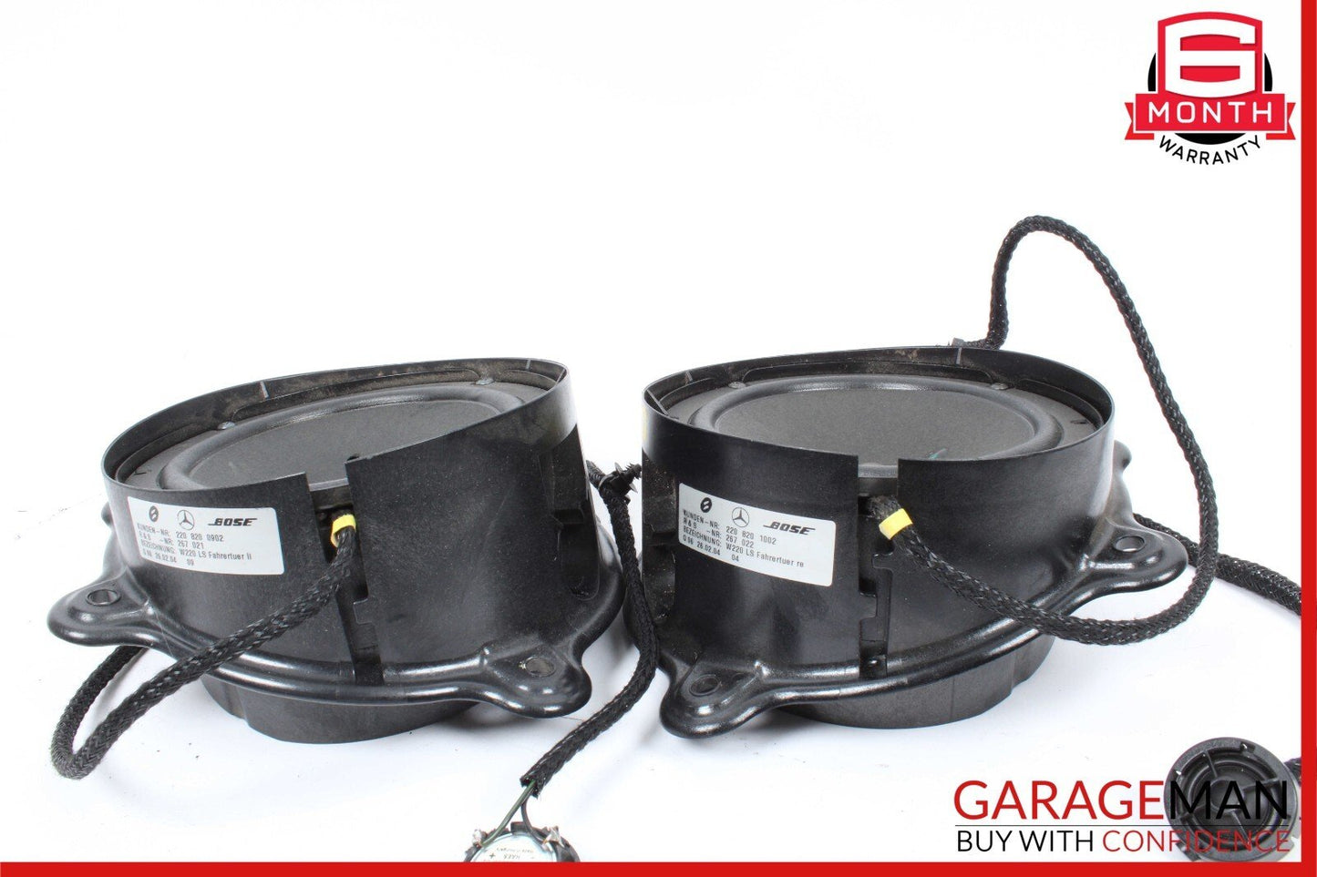 00-06 Mercedes W220 S500 S350 Front Left & Right Door Sound Speaker Speakers Set