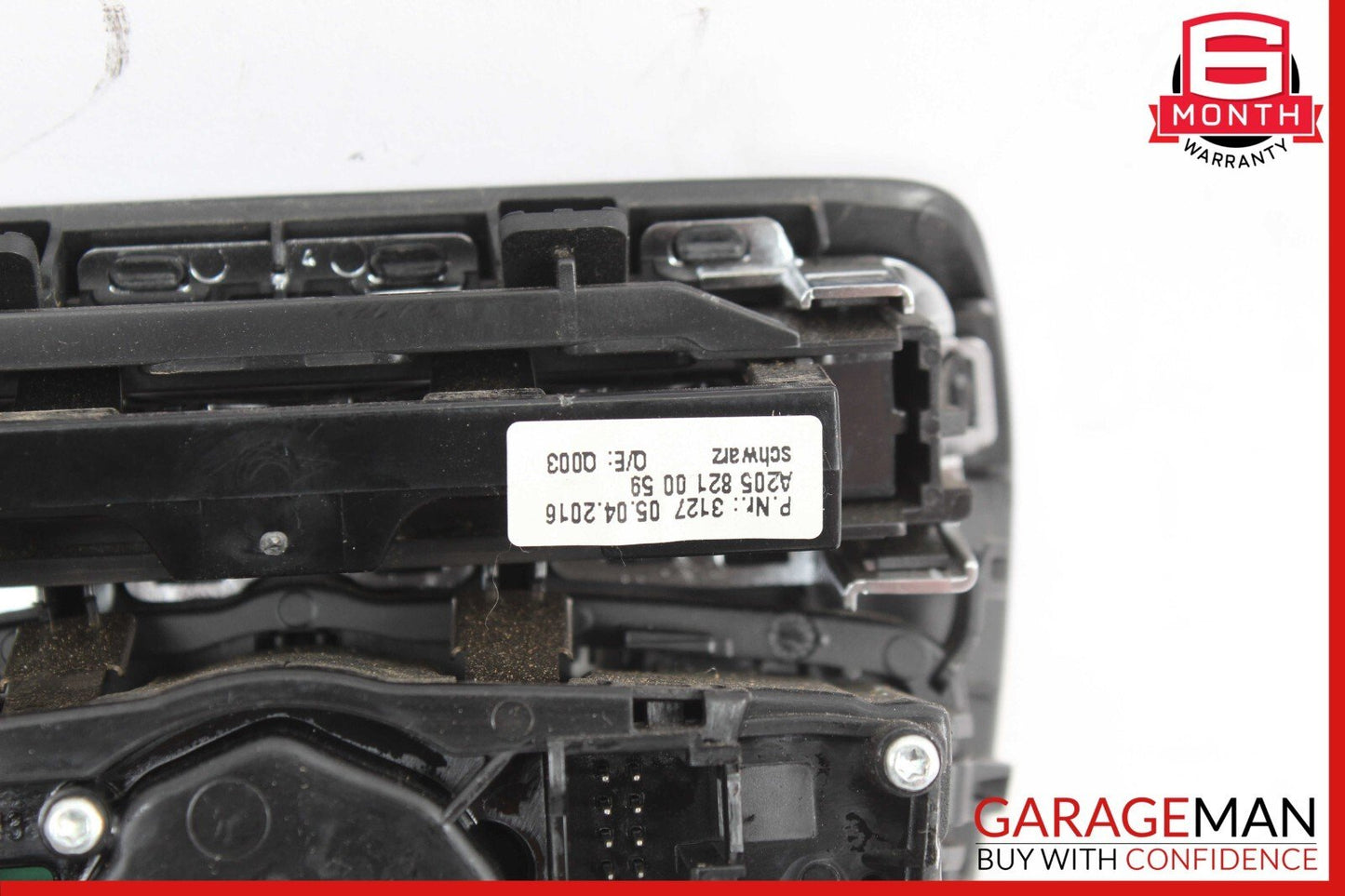 15-20 Mercedes W205 C300 Head Light Headlight Control Switch Trim Assy Black