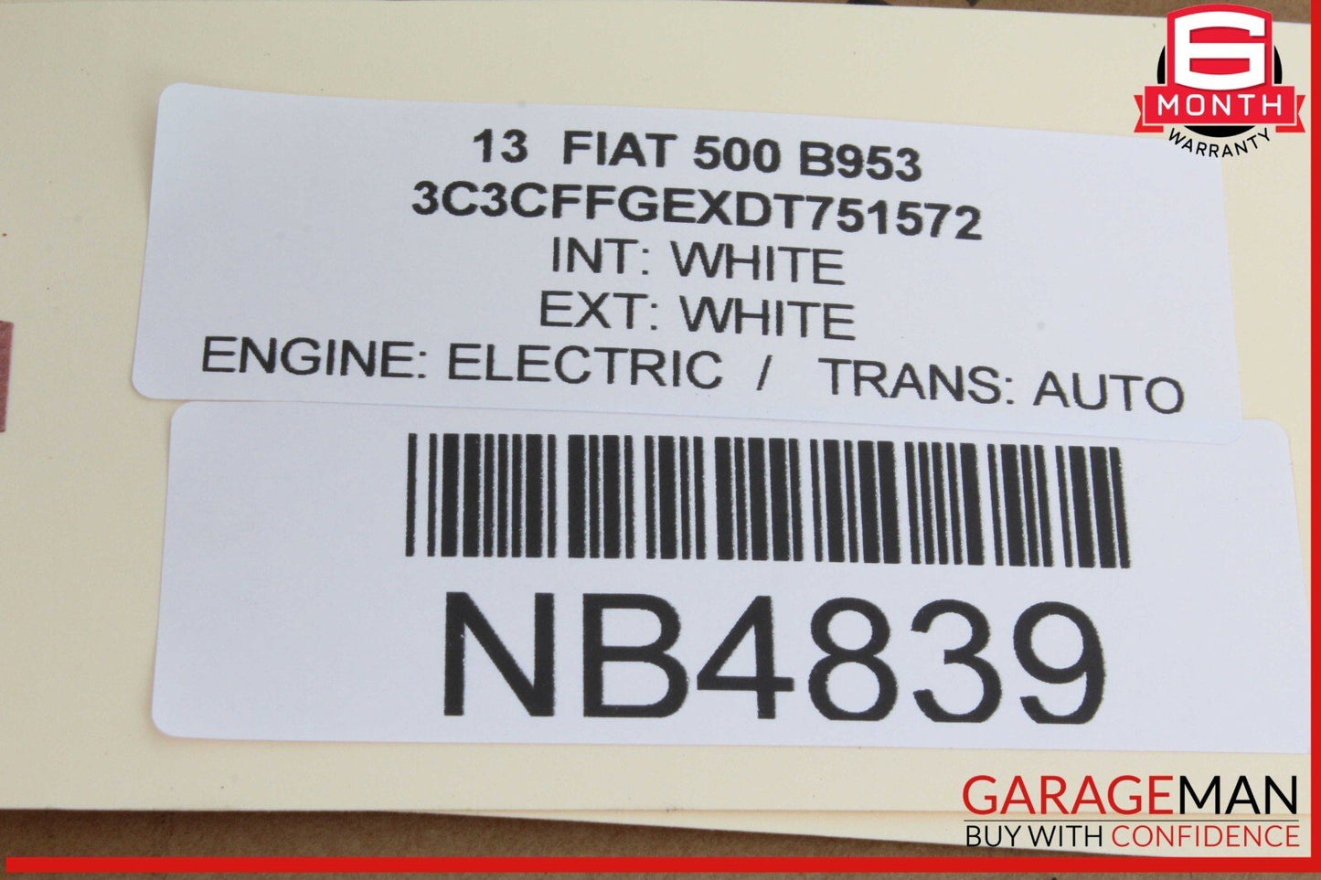 12-19 Fiat 500 Engine Coolant Overflow Expansion Bottle Tank Reservoir OEM