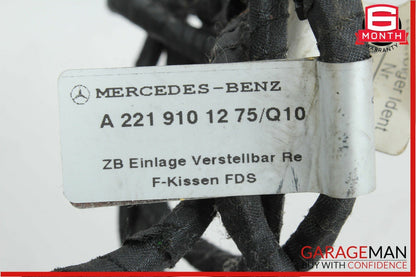 07-09 Mercedes W221 S550 Front Right Lower Bottom Seat Dynamic Bladder Bolster