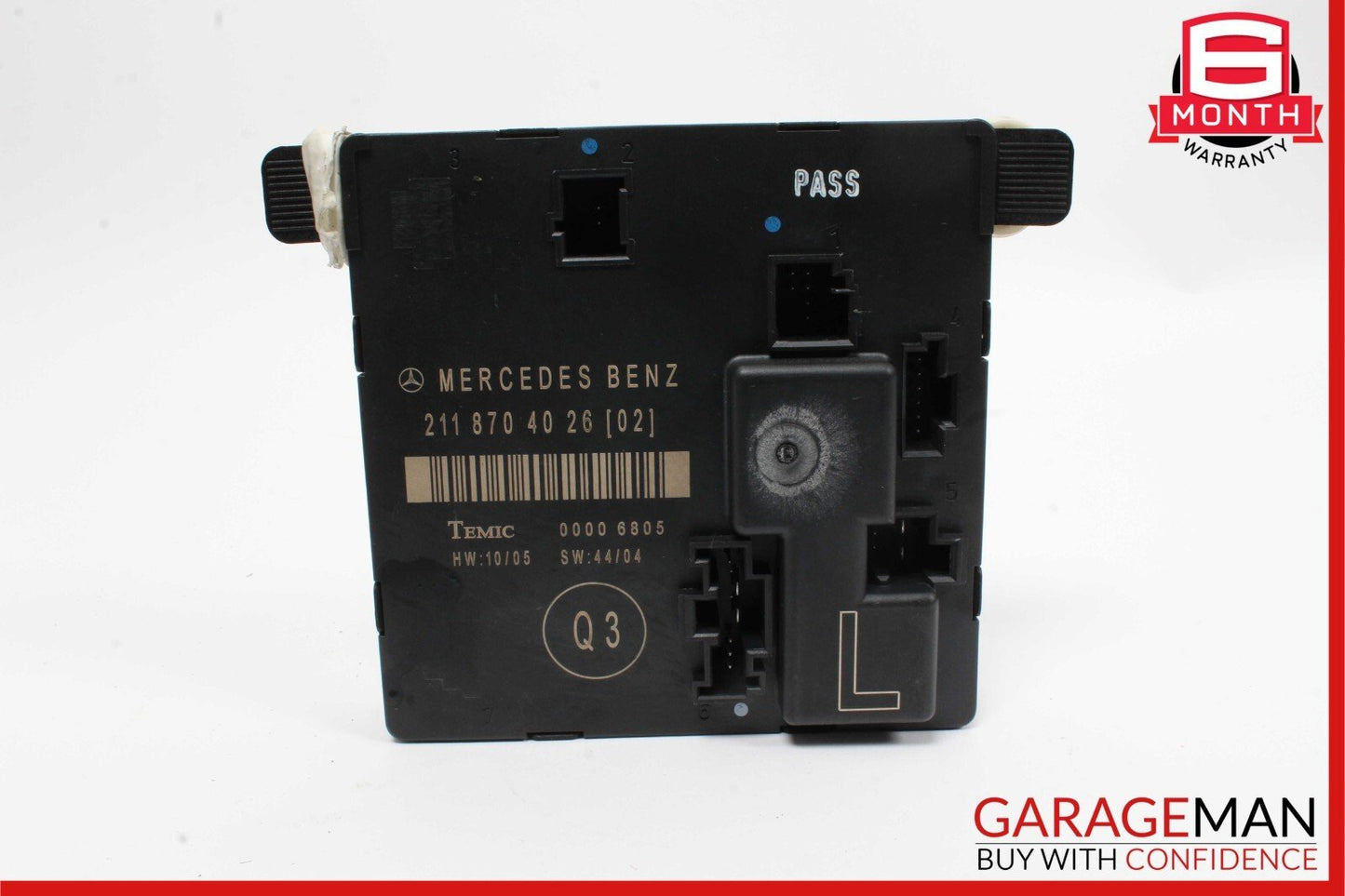 03-09 Mercedes W211 E350 E500 E550 Door Control Module Rear Left Driver Side