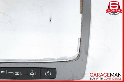 08-14 Mercedes C300 GLK350 E350 Center Console Shift Shifter Bezel Trim Silver
