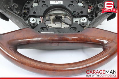 10-14 Mercedes W221 S550 CL550 Steering Wheel Wood Trim Black w/ Paddle Shifters