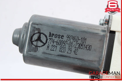 07-13 Mercedes W221 S400 S550 Rear Left Driver Side Window Regulator Motor OEM