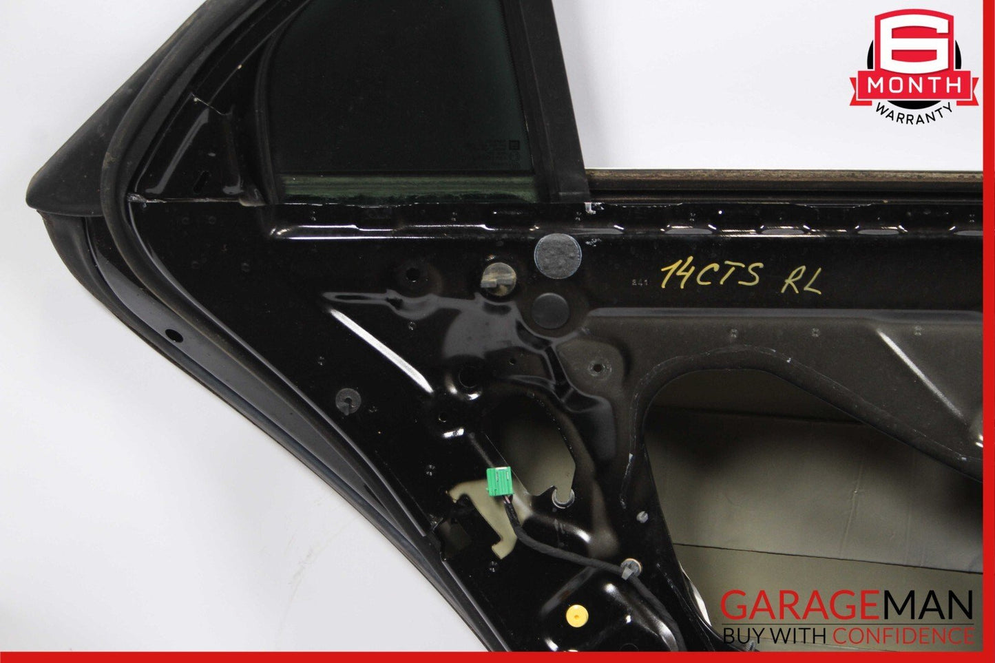 14-19 Cadillac CTS Rear Left Driver Side Exterior Door Shell Frame Panel Black