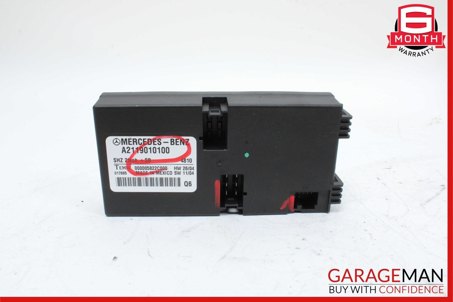 06-12 Mercedes X164 GL450 E320 Rear Seat Heating Control Module 2119010100 OEM
