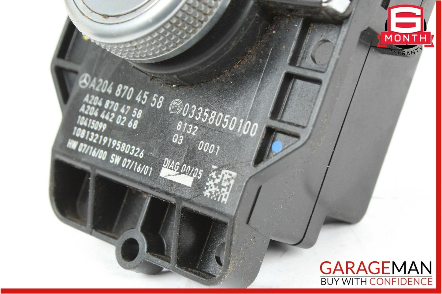 08-11 Mercedes W204 C300 Center Console Command Controller Knob Multi Switch OEM