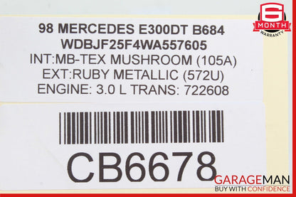 03-06 Mercedes W220 S55 AMG S500 Seat Control Module Front Left 2208203185 OEM