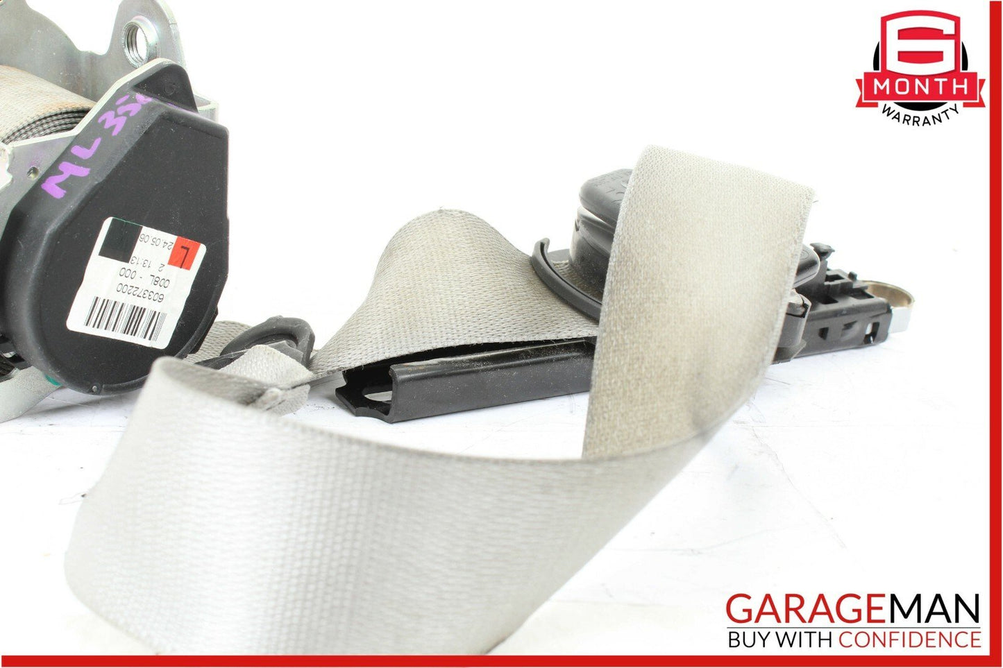 06-09 Mercedes ML350 GL450 R350 Front Left Seat Belt Seatbelt Retractor Grey OEM
