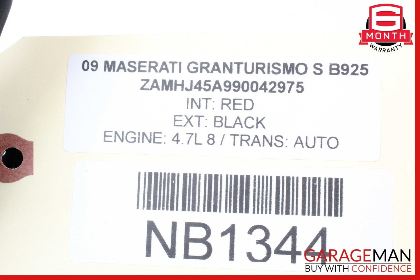 08-19 Maserati GranTurismo M145 Right Side Rear View Door Mirror OEM