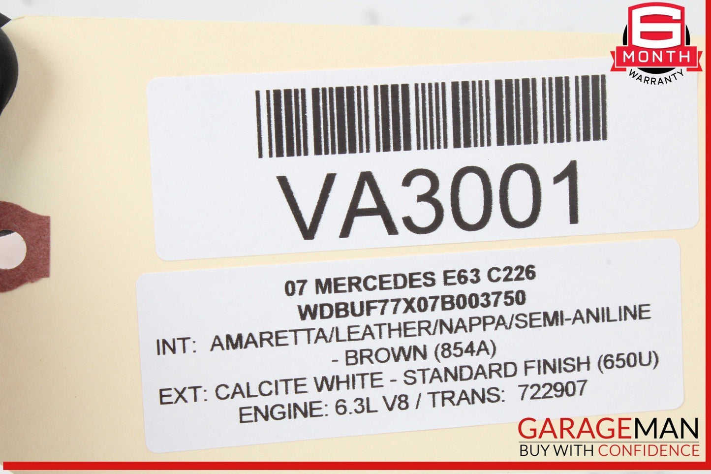 03-11 Mercedes W211 E63 AMG Rear Right Passenger Side Upper Control Arm OEM