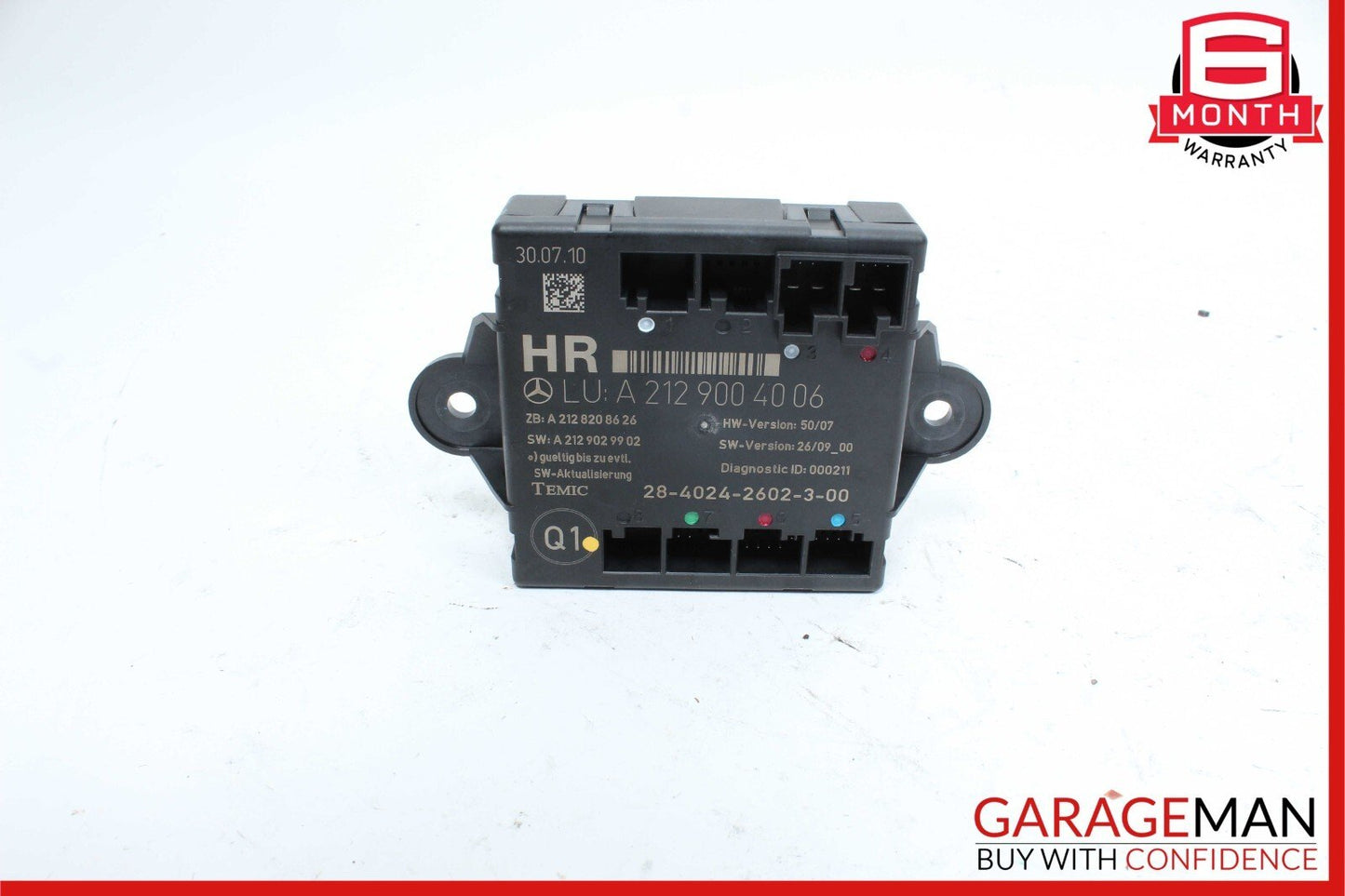 08-18 Mercedes W204 C300 C350 E350 Rear Right Side Door Control Module OEM