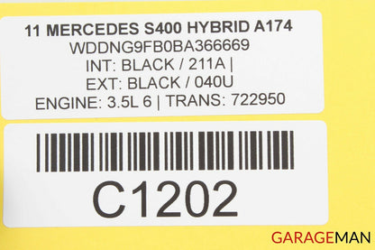 10-13 Mercedes W221 S400 Rear Right Passenger Side Window Switch Control Module
