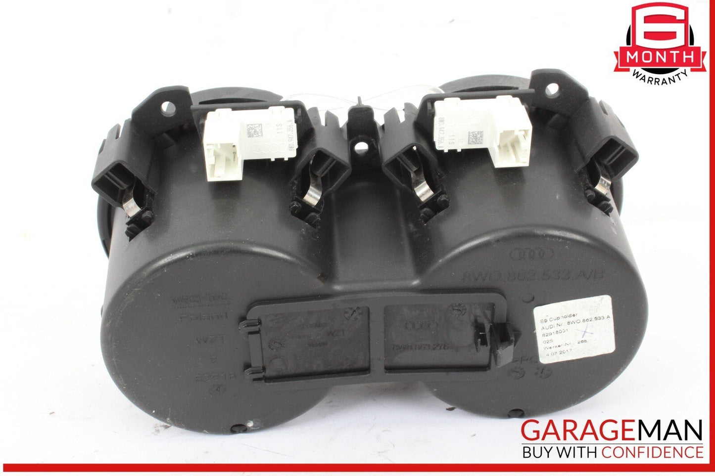 17-24 Audi A4 Quattro Front Center Console Dual Drink Cup Holder OEM