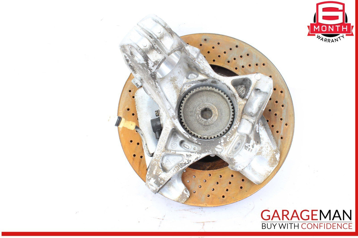 97-05 Porsche 911 Carrera Rear Left Side Spindle Knuckle w/ Rotor Disc OEM
