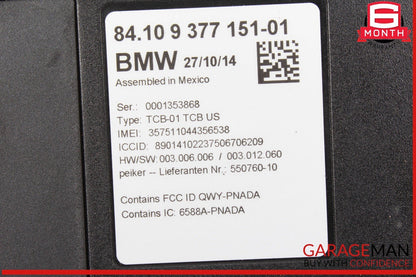 14-16 BMW 428i 435i Telematics Communication Control Module Unit 9377151 OEM