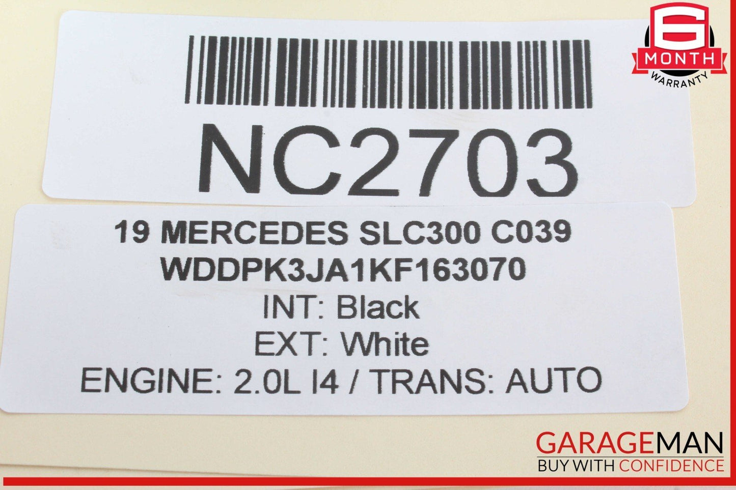 12-20 Mercedes R172 SLC300 Rear Left / Right Suspension Upper Control Arm