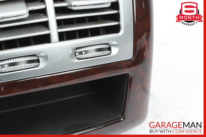 07-13 Mercedes W221 S550 Rear Center Console AC A/C Air Vent Trim Panel Wood