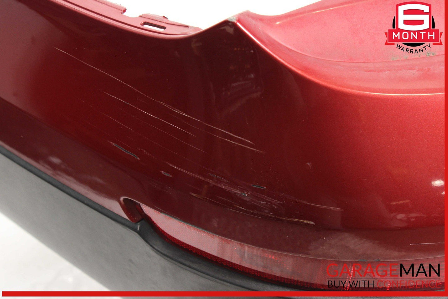 07-09 Audi Q7 Rear Bumper Cover Assembly Red OEM