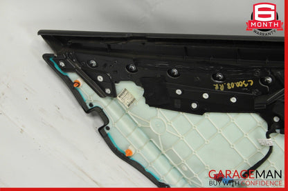 08-14 Mercedes W204 C300 Sedan Rear Right Interior Door Trim Panel Black