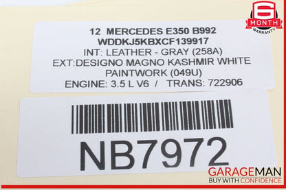 08-20 Mercedes W212 E350 CLS500 Front Left Side Door Lock Latch Actuator OEM