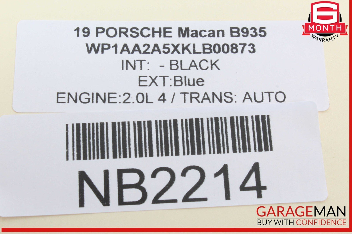 15-24 Porsche Macan Parking Brake Module Control Unit 95B907801C OEM