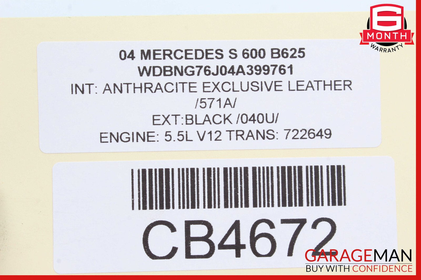 00-06 Mercedes W220 S600 CL500 CL55 AMG ABS Anti Lock Brake Pump ESP Module OEM