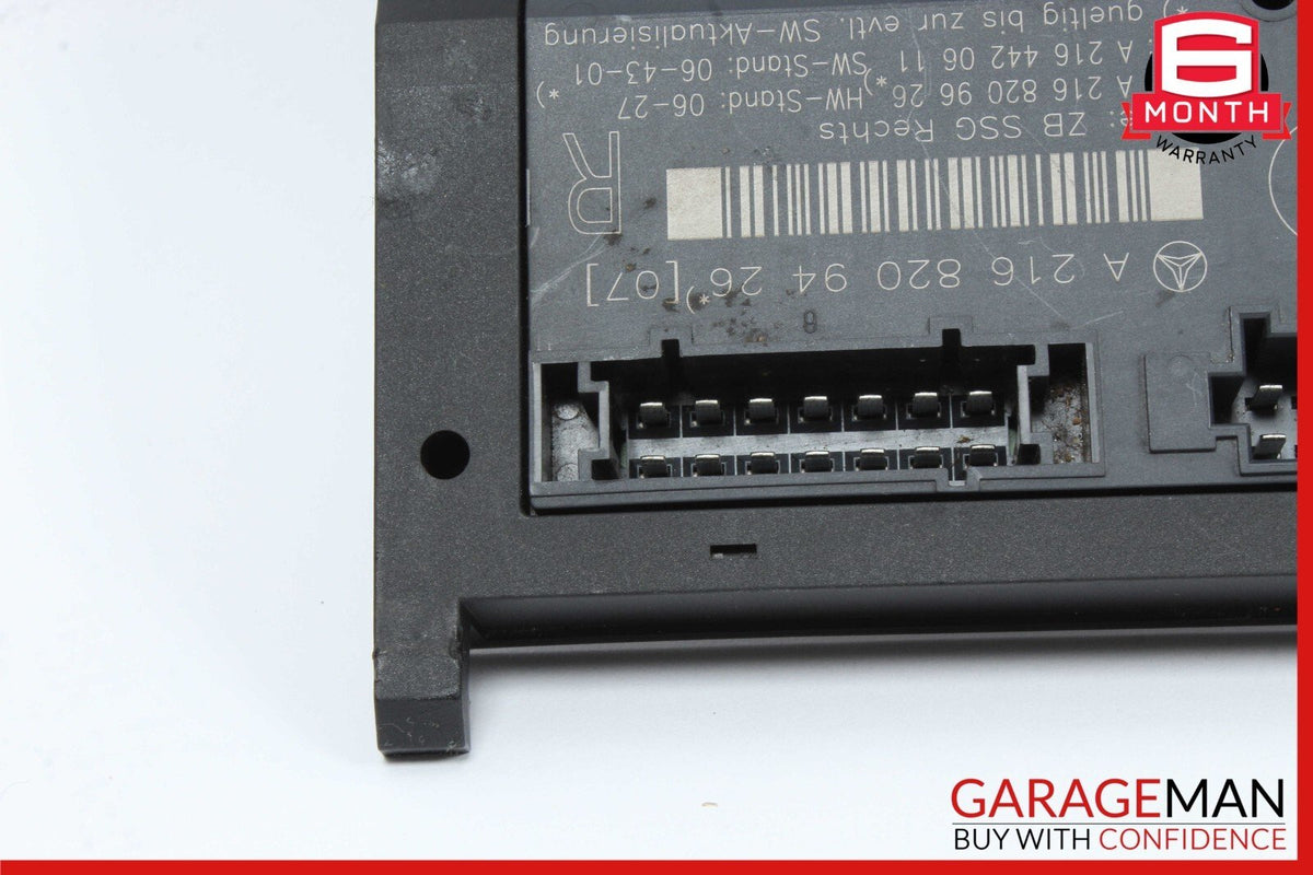 07-14 Mercedes W216 CL550 CL600 Front Right Seat Control Module 2168209426 OEM