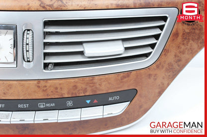 07-09 Mercedes W221 S550 Center Dash Trim Bezel Air Vent A/C Heater Assembly OEM