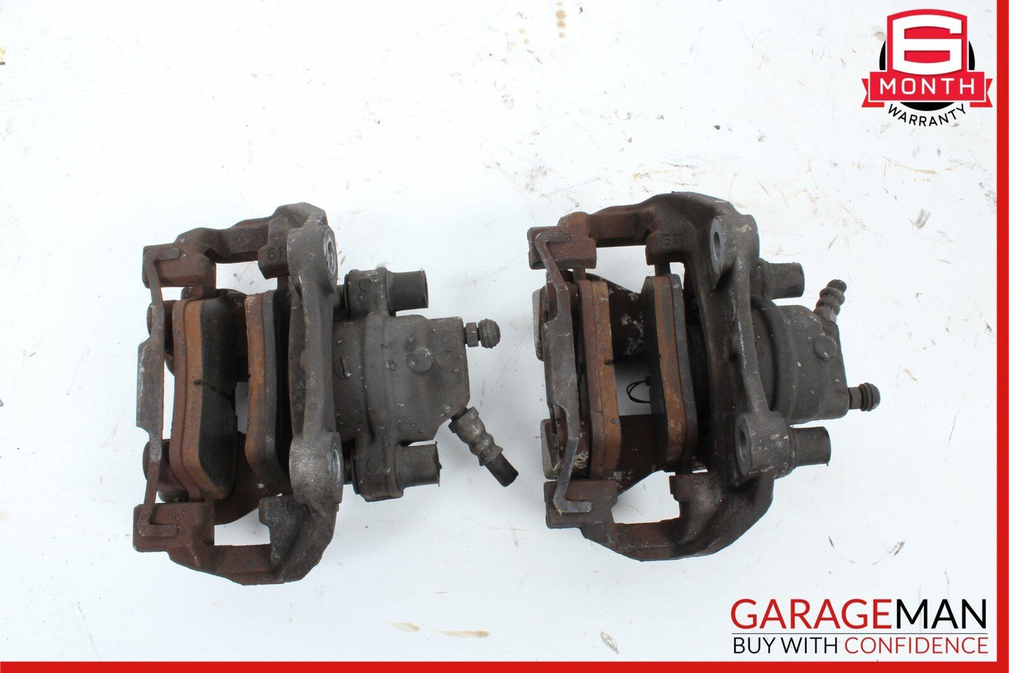 07-11 Mercedes W211 E350 E550 Rear Left & Right Brake Caliper Calipers Set OEM