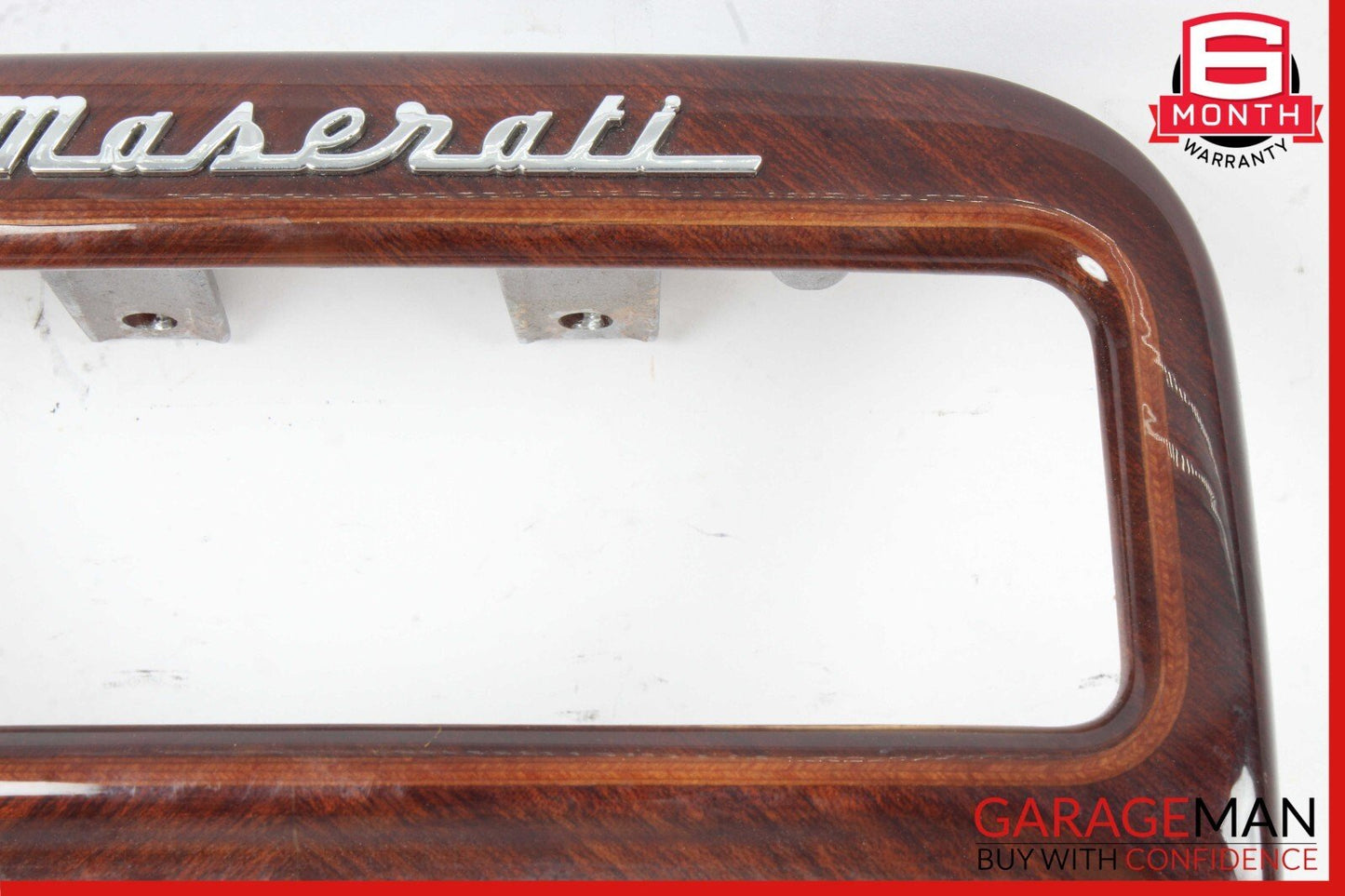 03-13 Maserati Quattroporte M139 Center Console Rear AC Control Trim Bezel Wood