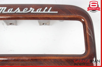 03-13 Maserati Quattroporte M139 Center Console Rear AC Control Trim Bezel Wood