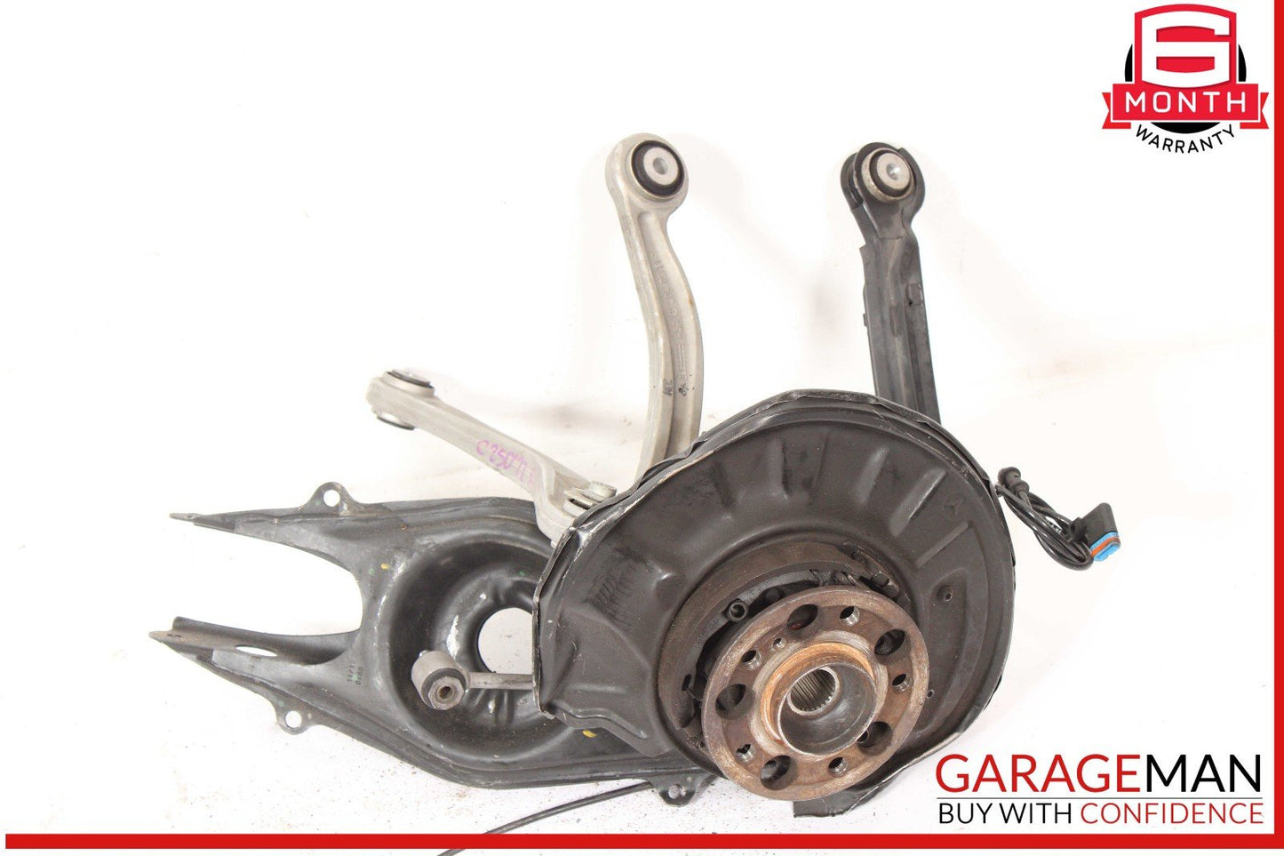 12-14 Mercedes W204 C250 Rear Left Side Spindle Knuckle Hub Assembly